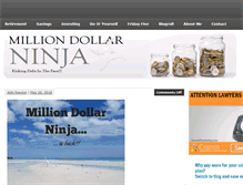 Tablet Screenshot of milliondollarninja.com